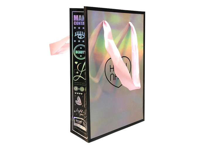 Bespoke Luxury Hologram Paper Shopping Bags Online With Artwork Printing