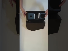 कस्टम लोगो लक्जरी चुंबकीय फ्लैप ढक्कन बॉक्स