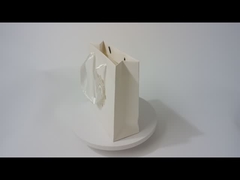 कस्टम मुद्रित सफेद कागज उपहार बैग थोक स्पॉट यूवी लोगो रिबन हैंडल