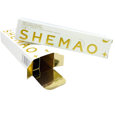 खरीदें Premium Custom Paper Eyelash Mascara Boxes with Gold Foil & Embossed Logo – Luxury Cosmetic Paper Packaging online manufacture