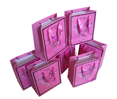 Branded Coloured Paper Bags , Custom Favor Bags Full Color Smooth Surface Easy Take