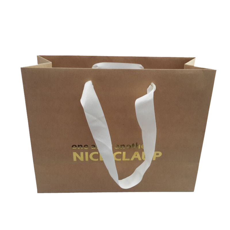 Lightweight Custom Printed Paper Bags Recyclable For Ornaments Package