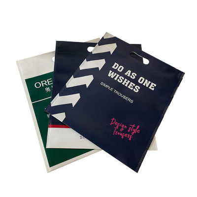 अच्छी कीमत D लोगो प्रिंट के साथ कट गैर बुना हुआ कैरी बैग ऑनलाइन